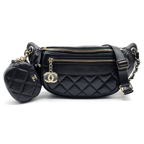 Chanel Fanny Pack Waist Bag Quilted Diamond 